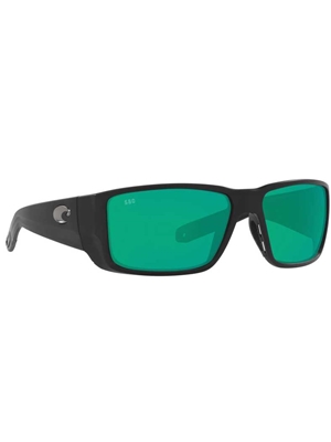 Costa Blackfin Pro Sunglasses- matte black with green mirror 580G lenses Costa del Mar