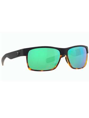 Costa Half Moon Sunglasses- green mirror/matte black shiny tortoise Costa del Mar