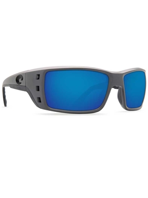 Costa Permit Sunglasses- blue mirror matte gray Costa del Mar