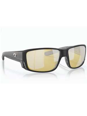 Costa Tuna Alley Pro Sunglasses- matte black with sunrise silver mirror 580G lenses Costa del Mar