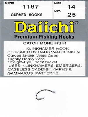 Daiichi 1167 Klinkhamer fly hooks Daiichi Fly Hooks