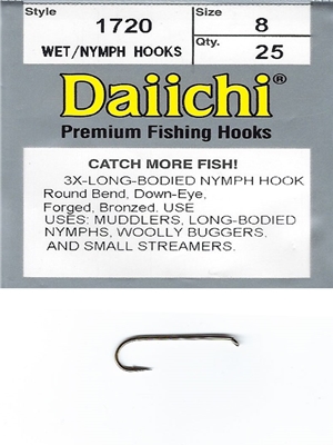 daiichi 1720 3x long nymph hook streamer fly tying hooks