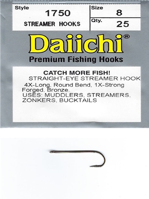 Daiichi 1750 Straight Eye Streamer Hook streamer fly tying hooks