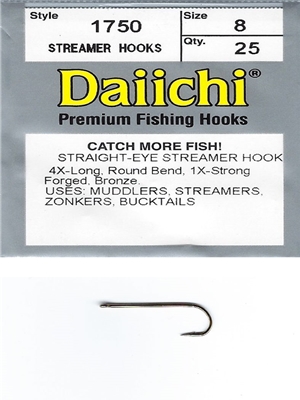 Hooks PERCH FLY #1011, 100 pcs for tying streamers. (4Trouts)