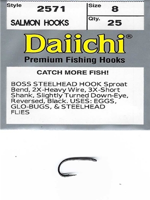 Daiichi 2571 Boss Steelhead Hook fly tying hooks for salmon and steelhead