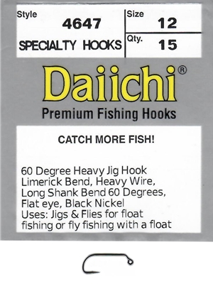Daiichi 4647 Fly Hooks at Mad River Outfitters! fly tying nymph hooks