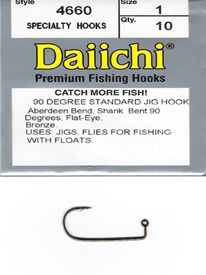 Daiichi Hooks 1182 - Standard Dry Fly Hook, Mini Barb, Crystal Finish