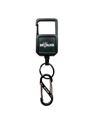 Dr. Slick Clip-On Retractor- Black Fly Fishing Zingers at Mad River Outfitters