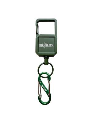 Dr. Slick Clip-On Retractor- Green Fly Fishing Zingers at Mad River Outfitters