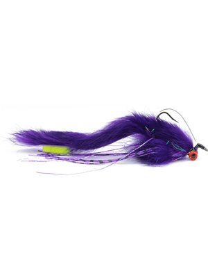 ehler's foam tail superworm purple Largemouth Bass Flies - Subsurface