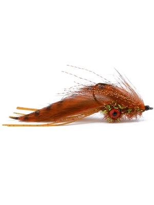 ehler's long strip crayfish fly orange Smallmouth Bass Flies- Subsurface