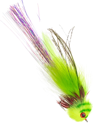 El Chupacabra Fly- chartreuse musky flies