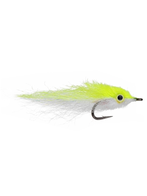 enrico's perfect minnows chartreuse flies for saltwater, pike and stripers