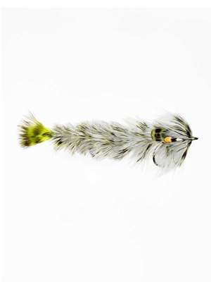 Blane Chocklett's Feather Game Changer- large chartreuse/white Redfish Flies