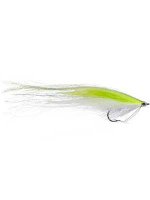 Scherer's figure 8 fly chartreuse white flies for peacock bass