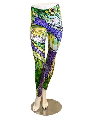 FisheWear Basstacular Leggings at Mad River Outfitters. Women's Fly Fishing and Outdoor related pants at Mad River Outfitters