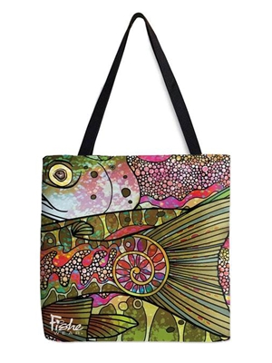 FisheWear Troutrageous Rainbow Tote at Mad River Outfitters. Women's Gifts