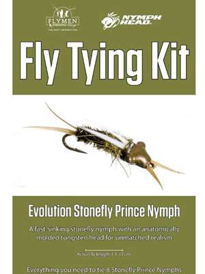 Fly Tying Kit: Nymph-Head Evolution Stonefly Prince Nymph Flymen Fishing Company