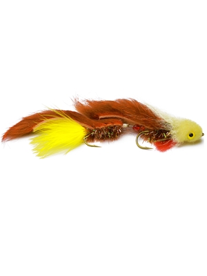 galloup's articulated butt monkey rusty Largemouth Bass Flies - Subsurface