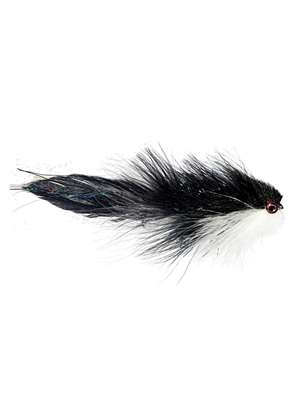 Galloup's Bangtail T & A Streamer - Black/White Kelly Galloup Flies