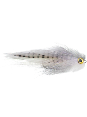 Kelly Galloup's Belly Bumper Streamer- gray/white Flies