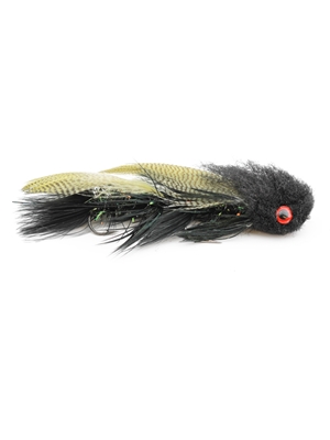 Kelly galloup's Boogieman streamer fly black Largemouth Bass Flies - Subsurface