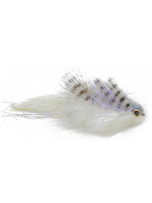 Galloup's mini Bangtail T & A Streamer- gray white Kelly Galloup Flies