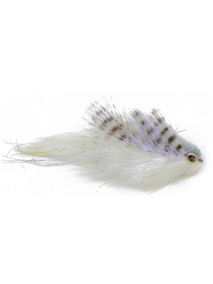 Galloup's mini Bangtail T & A Streamer- gray white Fly Fishing Gift Guide at Mad River Outfitters