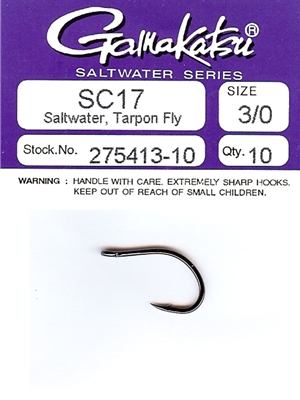 gamakatsu sc-17 tarpon fly hooks Gamakatsu