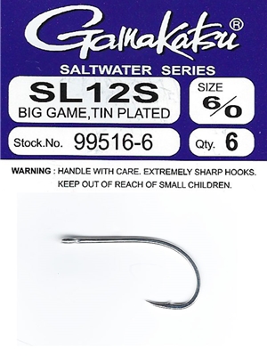 gamakatsu sl12s big game saltwater fly hooks Gamakatsu