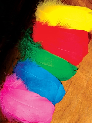 Marabou Feathers Small 1-3 fluffs ORANGE 7 grams approx. 105 per bag