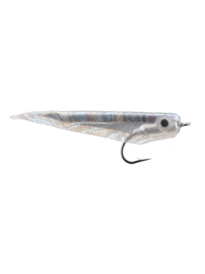 mini gummy minnow flies pearl Streamers