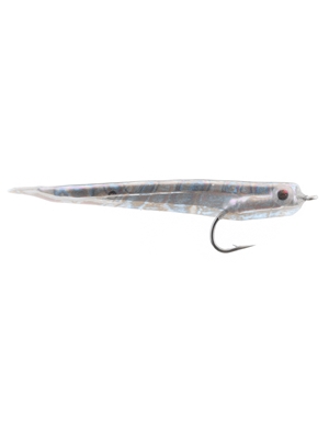 chockletts gummy minnow pearl flies for saltwater, pike and stripers