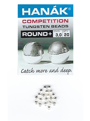 Hanak Competition Slotted Tungsten Beads silver Hanak Competition