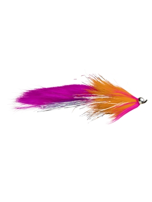 Hareball Leech in Orange and Pink at Mad River Outfitters steelhead and salmon flies