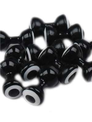 Black Double Pupil Lead Eyes Beads, Cones  and  Eyes