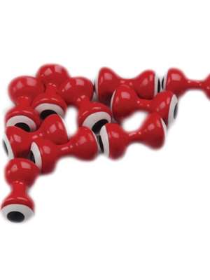 Red Double Pupil Lead Eyes Beads, Cones  and  Eyes