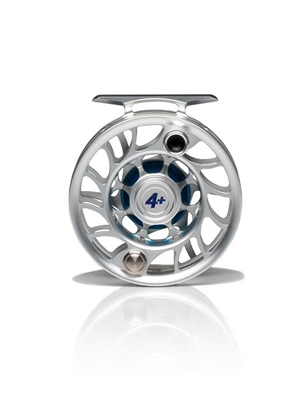 Hatch Iconic 4 Plus Fly Reel- clear/blue New Fly Reels at Mad River Outfitters