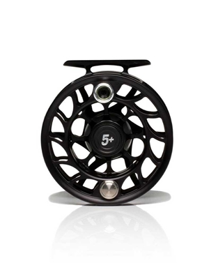 Hatch Iconic 5 Plus Fly Reel- black/silver hatch outdoors fly reels