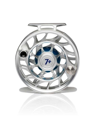 Hatch Iconic 7 Plus Fly Reel- clear/blue New Fly Reels at Mad River Outfitters