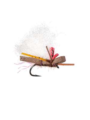 Hi-Vis Micro Chubby - Brown panfish and crappie flies