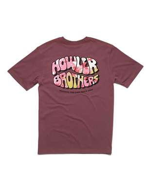 Howler Brothers Bubble Gum T-Shirt in Plum Wine Fly Fishing T-Shirts at Mad River Outfitters!