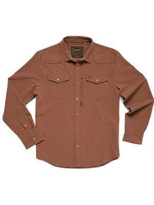 Howler Brothers Emerger Tech Longsleeve in Mink Brown mad river outfitters Men's Sun and Bug Gear