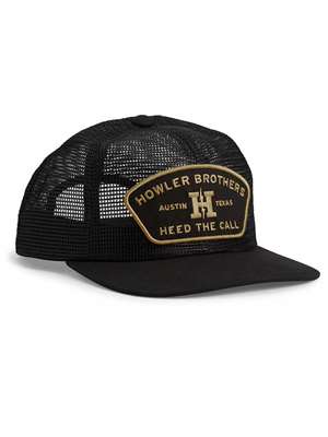 Howler Brothers Feedstore Snapback in Black/Gold Howler Brothers Hats at Mad River Outfitters