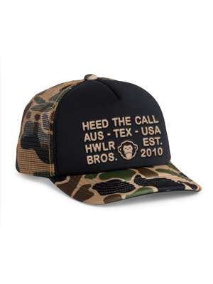 Howler Brothers Foam Dome Hat in Black Camo New Hats at Mad River Outfitters