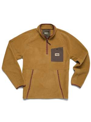 Howler Brothers Free Range Fleece Pullover in Dijon Fly Fishing Insulation