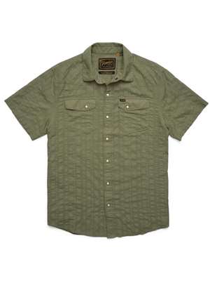 Howler Brothers H Bar B Snapshirt in Eyelet Stripe: Cadet