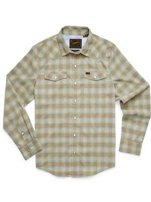 Howler Brothers H Bar Tech Longsleeve in Kent Plaid: Fog Green Howler Brothers Apparel at Mad River Outfitters