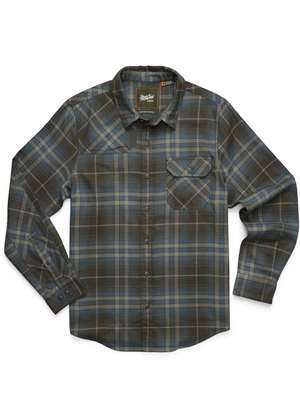 Howler Brothers Harker's Flannel Shirt- Kempton Plaid Beluga Men's Fly Fishing Shirts at Mad River Outfitters