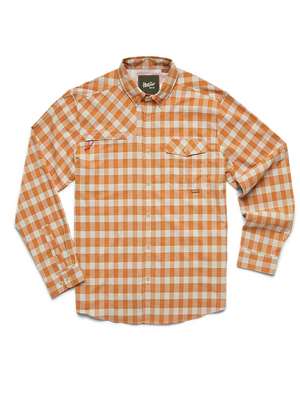Howler Brothers Matagorda Shirt in Landon Plaid: Pumpkin Men's Fly Fishing Shirts at Mad River Outfitters